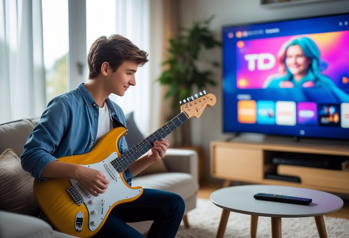 Hvordan elektrisk guitar og fantastiske tv serier til online streaming kan inspirere din musikalske rejse